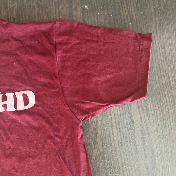 Bantam HAHVAHD Vintage Single Stitch Red T-shirt Unisex Medium - Picture 4 of 8